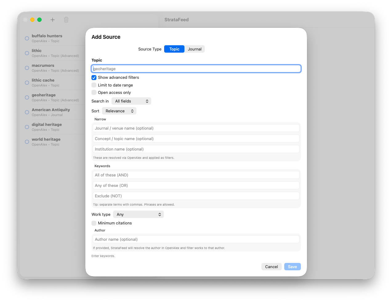 StrataFeed screenshot 1